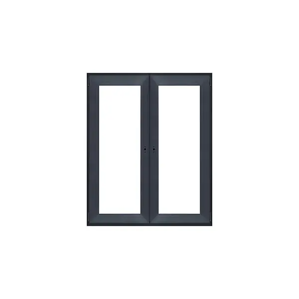 Achat Immédiat Fenêtre PVC 2 vantaux - Anthracite - L.125xH.100cm QUADROFORM