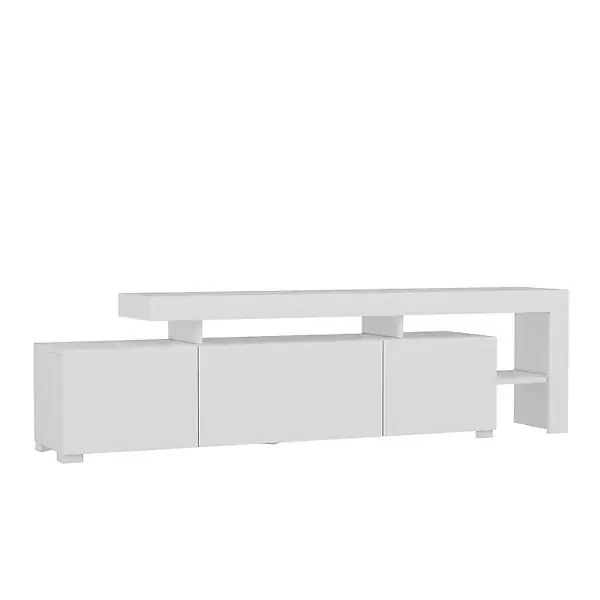 Solde Meuble TV en bois "Beliz" 192 x 37 x 53 cm - Blanc HABITAT ET JARDIN