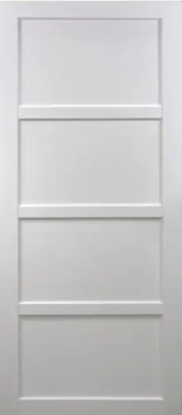 Porte Coulissante Tamera blanc 4 panneaux H204 x L73 cm GD MENUISERIES Must-Have