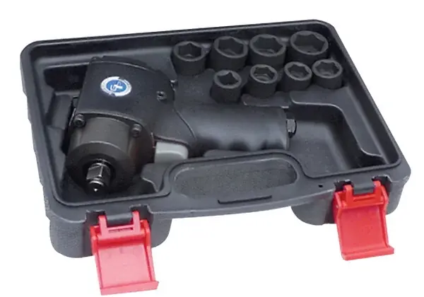 Coffret de clé à chocs pneumatique 1/2‘‘ + douilles courtes à chocs 1/2‘‘ - GENERAL PNEUMATIC - GP1313BC Retour Gratuit