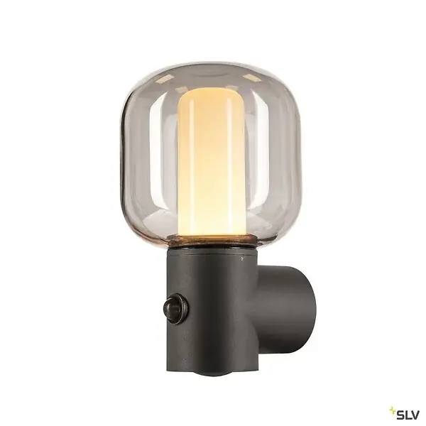 Applique extérieure SLV OVALISK SENSOR, anthracite, LED, 9,6W, IP65, détecteur de mouvement Seulement Aujourd'hui