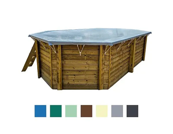 Bâche d‘hiver 3.41 x 3.41 m pour piscine BAS7301 - PLAN301Z ALTANKA Seulement Aujourd'hui