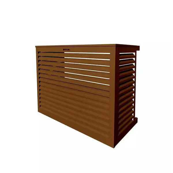 Cache unité extérieure en aluminium brun argile taille S - DECOCLIM - 23AS8003 Must-Have
