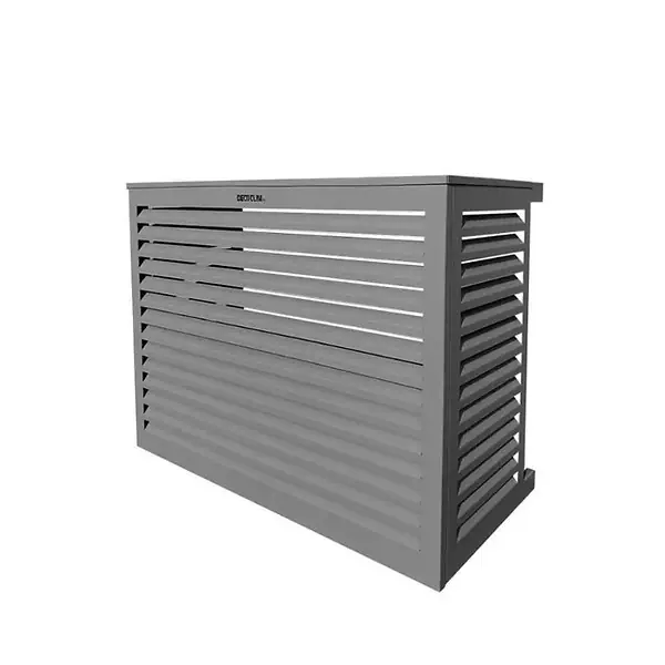 Cache unité extérieure en aluminium gris poussière taille S - DECOCLIM - 23AS7037 Expédition Rapide