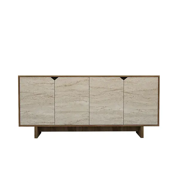 Buffet en bois "Istemi" - 180 x 40 x 81 cm - Travertin HABITAT ET JARDIN Meilleur Choix