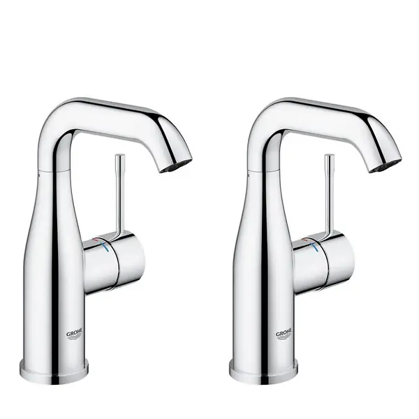 Grohe Essence - Lot de 2 mitigeurs monocommande 1/2" Lavabo Taille M (23463001-DUO) Must-Have