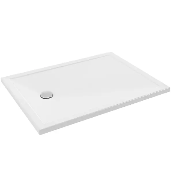 Receveur de douche 120 x 90 Gaspard extra-plat céramique bonde à gauche JACOB DELAFON Produit De Marque