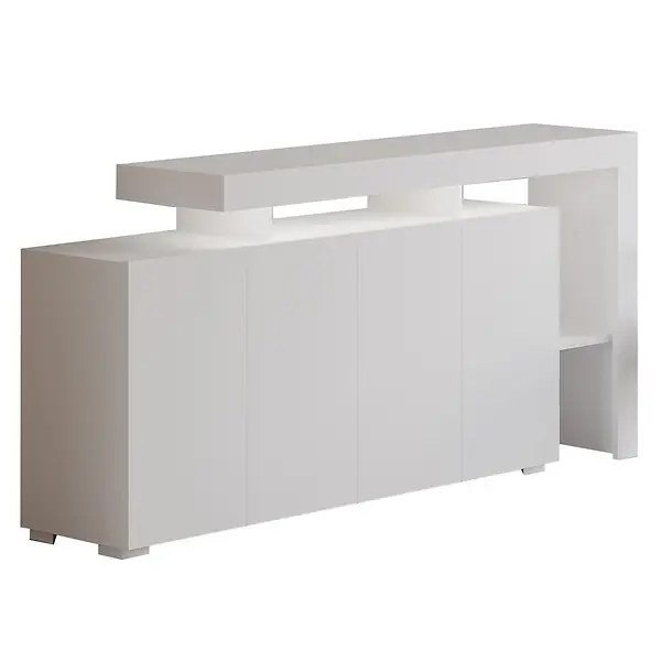 Buffet en bois "Beliz" - 170 x 35 x 80 cm - Blanc HABITAT ET JARDIN Jusqu'à Épuisement Des Stocks