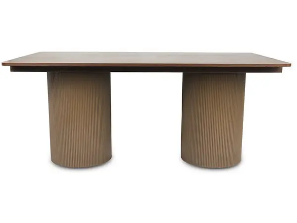 Table à manger ovale en bois "Zénith" - 180 cm - 8 places - Marron HABITAT ET JARDIN Authentique