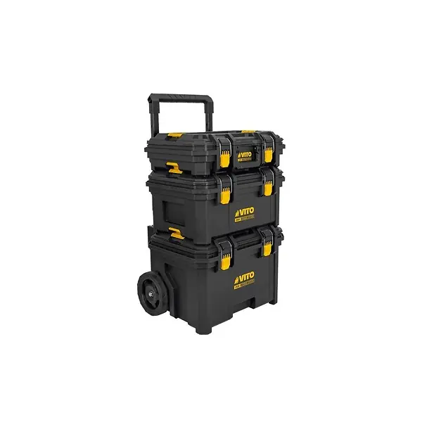 Chariot à outils XL sur roues L x P x H 58 x 48 x 85 cm Valises d‘atelier Amovibles et modubables VITO Dernière Chance
