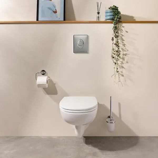 Expédié Aujourd'hui Pack WC suspendu bâti acier - Cuvette blanche - 3/6L GROHE