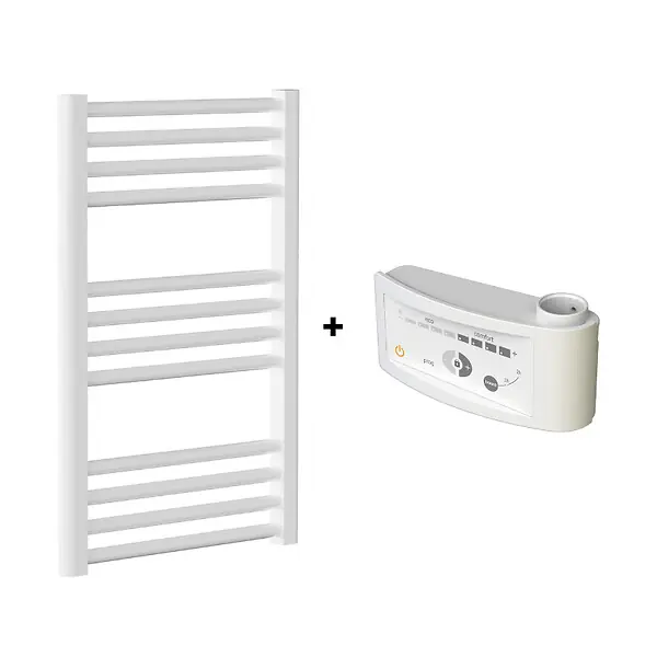 Sèche-Serviettes MAHANA Droit Mixte 631W + kit Elec 500W en acier blanc - THERMADOR - MAH5001496DM Prix Promo