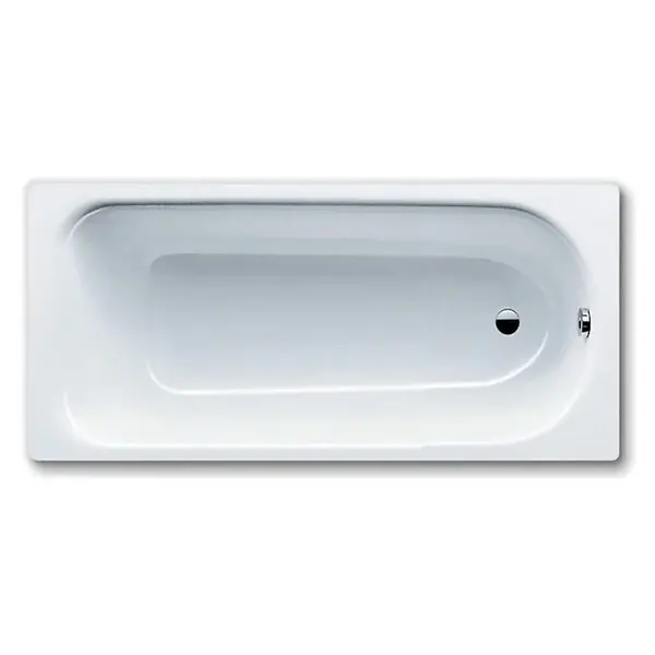 Paiement Sécurisé Eurowa Baignoire rectangulaire avec pieds 140x70 cm acier émaillé, Blanc alpin (119500010001-SET) KALDEWEI