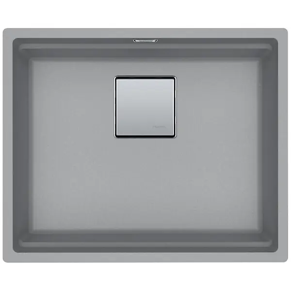 Franke Kubus 2 KNG 110-52 Fragranit+ Évier de cuisine sous-plan Pierre grise Offre Spéciale