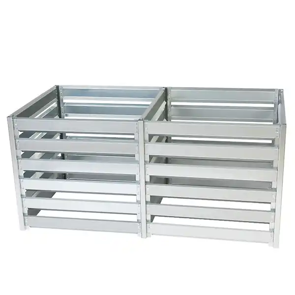 Offre Limitée Composteur + Module d’extension de Jardin Timbela M800 + M800A / 704L + 704L Composteur De Jardin En Métal - Bac à compost