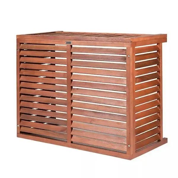 Cache unité extérieure en bois taille L - DECOCLIM - DECOCLIM-BL Vente Directe