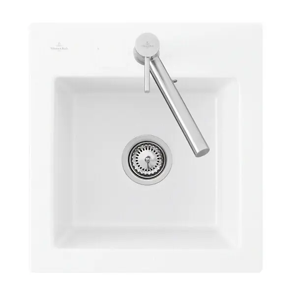 Evier 1 bac sans egouttoir Subway Pure XS 47,5 x 51 cm Blanc VILLEROY ET BOCH Commander Vite