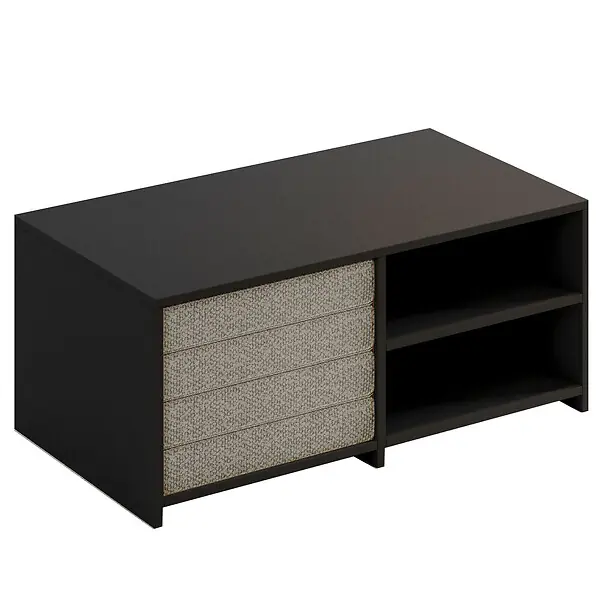 Set de table basse en bois "Gord" - 90 x 45 x 44.1 cm - Anthracite HABITAT ET JARDIN Usine Directe