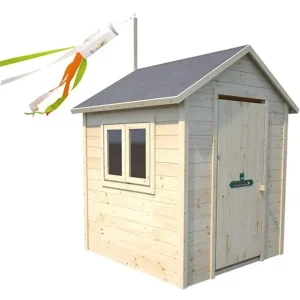 Produit De Marque Maisonnette en bois Garance - L.141xH.162xP.127cm CERLAND