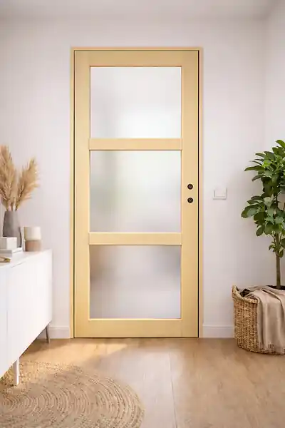 Bloc Porte Ayous Vitrée H204 x L83 cm Côte Tableau P.Gauche GD MENUISERIES Réduction