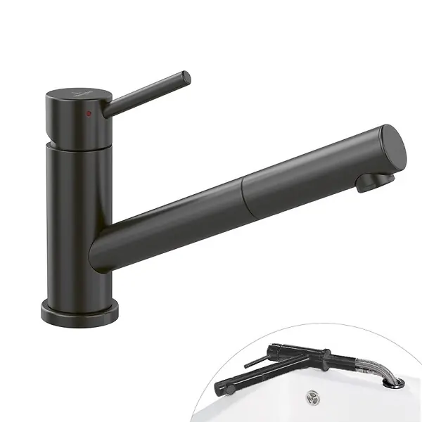 Populaire Robinet cuisine rabattable Como Shower window Anthracite VILLEROY ET BOCH