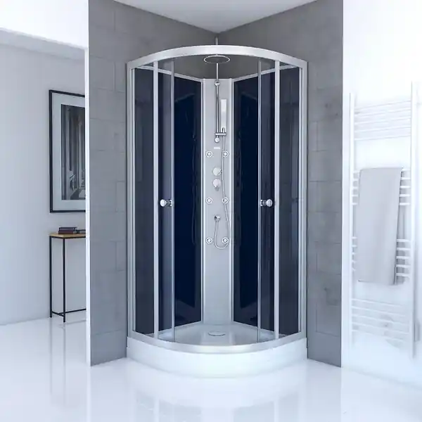 Cabine de douche 1/4 de cercle - 85x85x225cm - NIGHTY AURLANE Commande En Gros