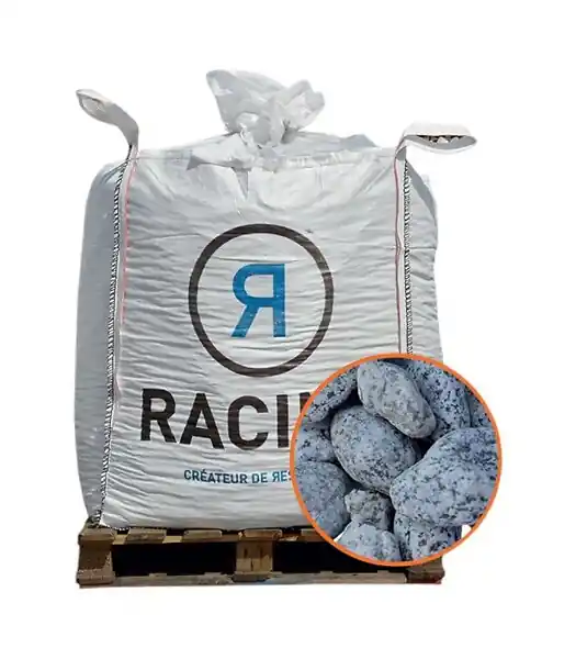 Paillage minéral Galet marbre pigat 25-40mm, Big bag 500 kg - F-PAI079 RACINE Livraison Express