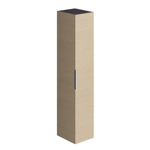 Colonne de salle de bain Olena 1 porte chêne clair BURGBAD Nouveauté