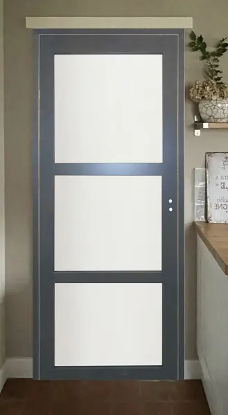 Bloc Porte Blakeria Gris Anthr Vitrée H204 x L83 cm Côte Tableau P.Gauche GD MENUISERIES Offre Du Jour