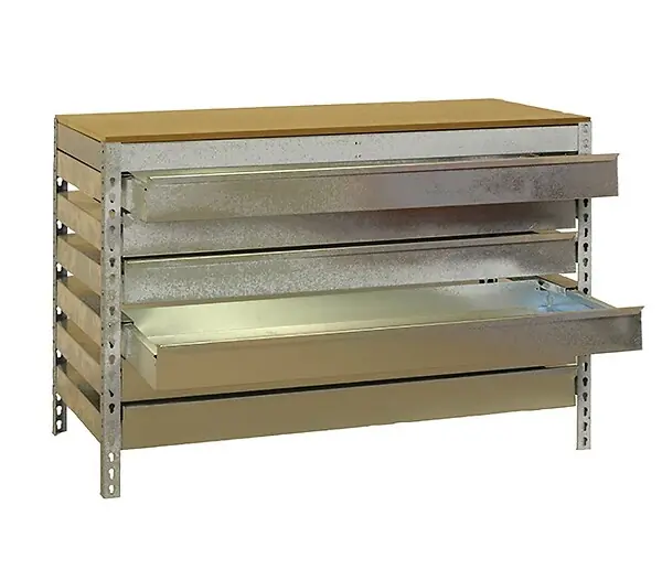 Simonrack - Etabli 6 Tiroirs 842x1210x760mm Zinc Charge 600kg - Bt5 Box 1200 SIMON RACK Achat Immédiat