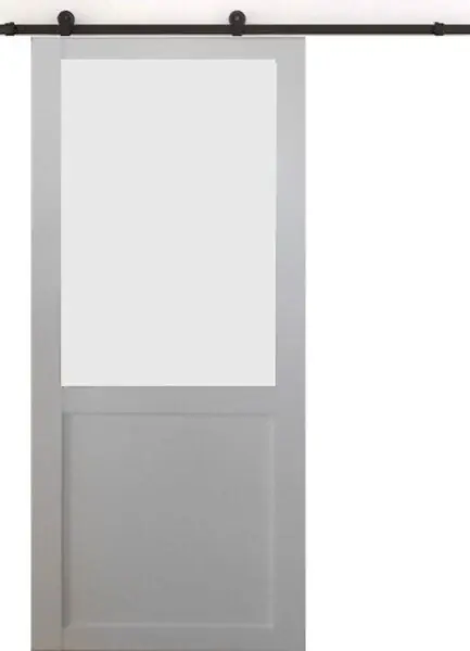 Affaire À Saisir Porte Coulissante Athena blanc H204 x L73 cm, Rail roulettes GD MENUISERIES