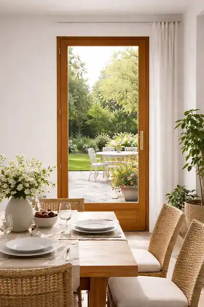 Porte Fenetre Bois 1 Vantail H205 x L80 cm Côte Tableau Tirant Gauche GD MENUISERIES Retour Gratuit