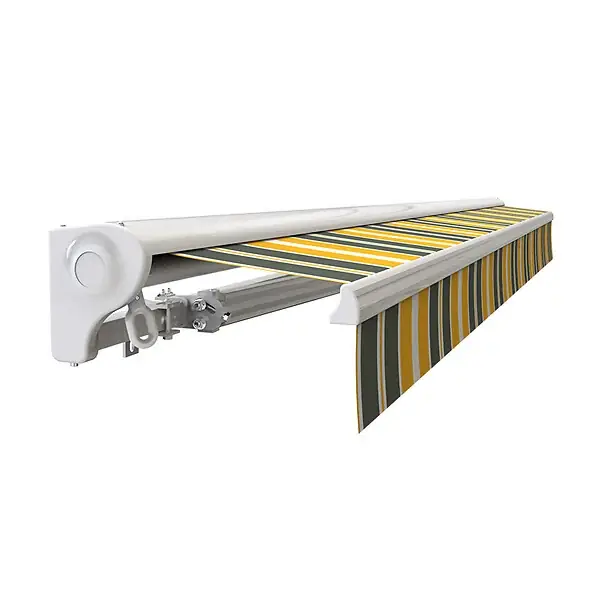 Store banne manuel Demi coffre 2,5 x 2 m pour terrasse - Gris jaune COTE STORE Commande En Gros