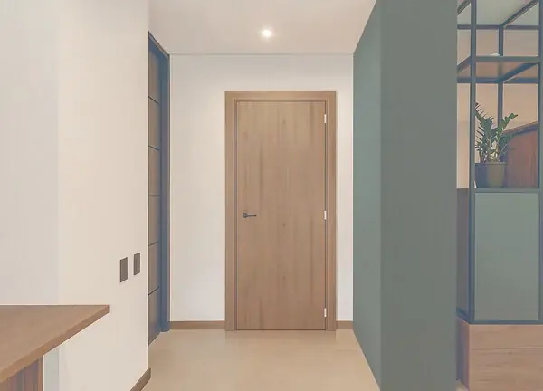 Bloc porte Décor Noyer Light Walnut H204 x L93 cm Côte Tableau P.Gauche GD MENUISERIES Seulement Aujourd'hui