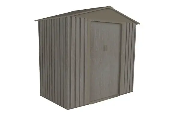 Abri de jardin métal imitation bois - L.201xP.121xH.190cm CHALET & JARDIN Certifié