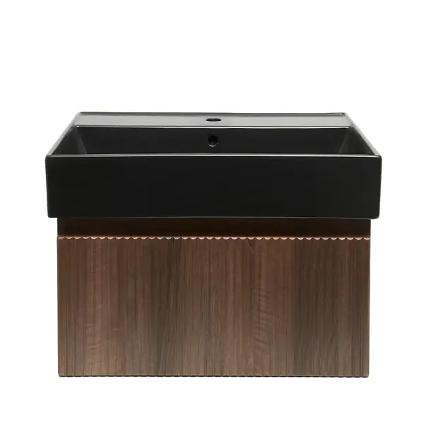 Meuble de salle de bain avec lavabo SAT Evolution 58x30x44,8 cm noyer mat (SATEVO60NAU2B) SWISS AQUA TECHNOLOGIES Réduction