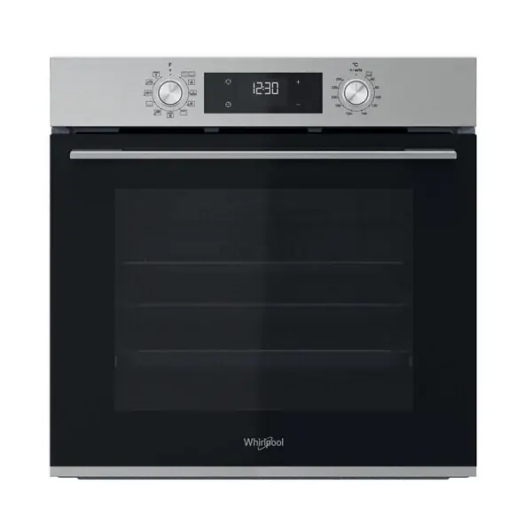 Top Vente Whirlpool Four encastrable 71 L, classe A+, chaleur tournante pulsée, fonctions levage de pâtes et pizzas, noir (OMK58CU1SX)