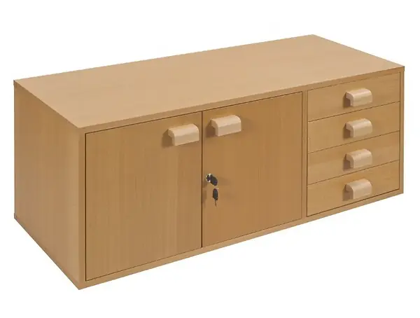 Ramia - Armoire Pour Atelier - Etabli Livré Monté Et Assemblé 1195x480x460 Mm - Storage Cupboard Pro Ii Produit De Marque