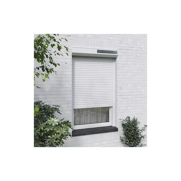 Certifié Volet Roulant SOLAIRE H170 cm x L150 cm en Alu Blanc VOLET-MOUSTIQUAIRE